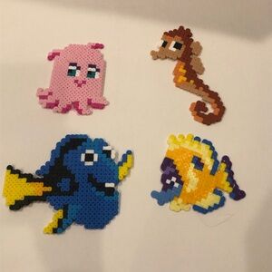 Disney Pixar Finding Nemo Perler Bead Creations set of 4